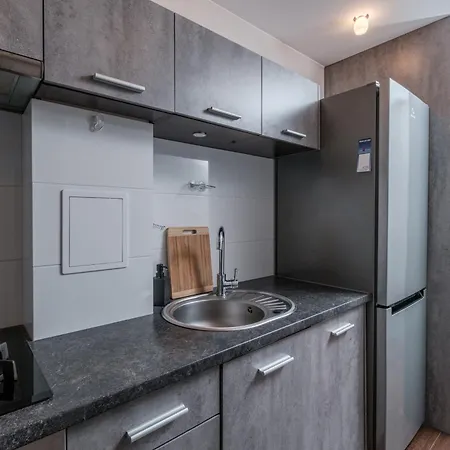 Inside Solec Center Apartment Warsaw